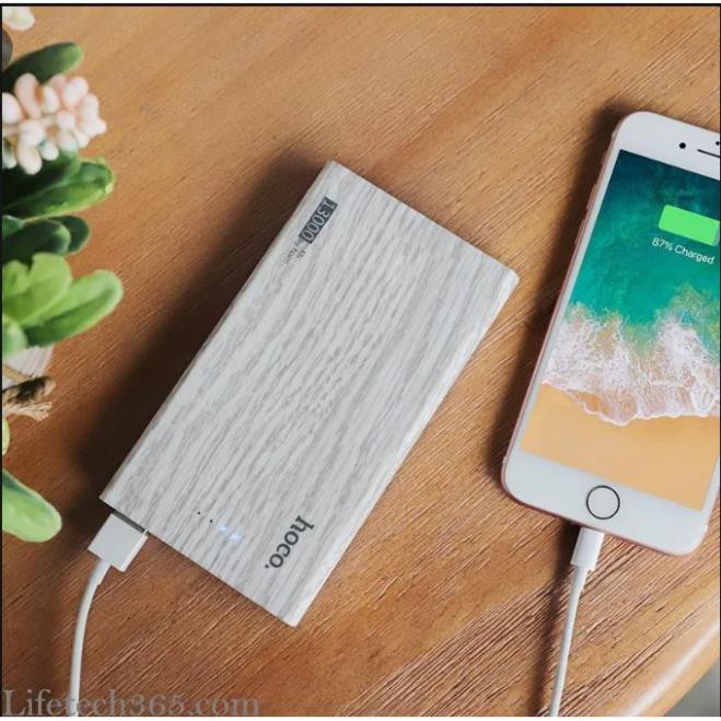 Mua ngay Pin Sạc Dự Phòng Hoco B36 Wood Grain 13000mAh Chính Hãng [Freeship 10k]