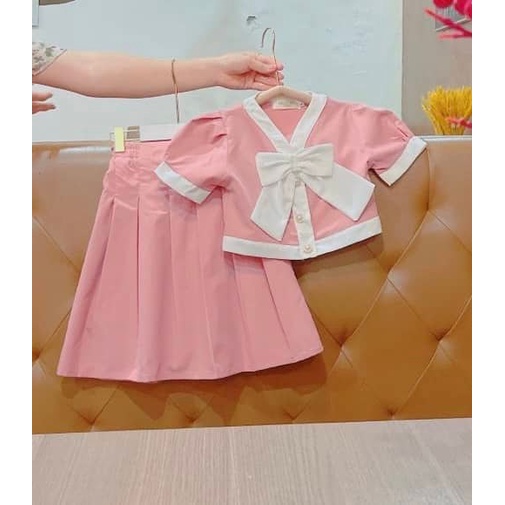 Sét váy nơ lạ mắt cho bé gái 20-33kg