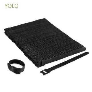 Yolo reusable 15x1.2cm straps magic sticker 50pcs cable winder