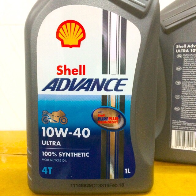 Shell Châu Âu - Nhớt Shell Advance Ultra 10W-40 Fully Synthetic 4T