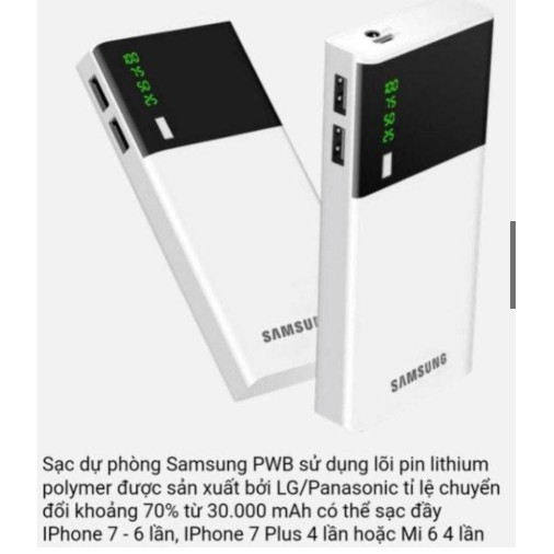 Sạc dự phòng Smart power bank 20000mAh