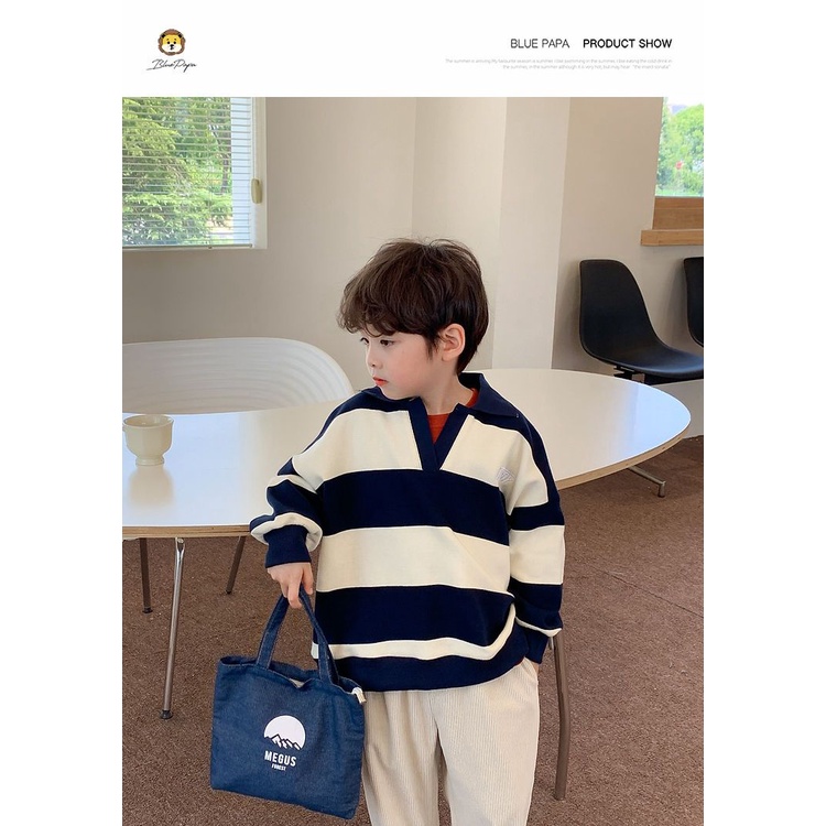 Áo Sweater Cotton Tay Dài Thời Trang Xuân Thu Dành Cho Bé Trai