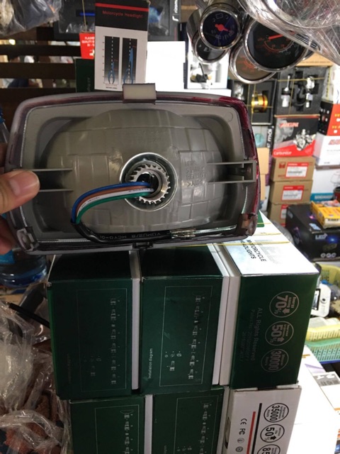 Bộ choá đèn LED xe dream 6 bóng LED siêu sáng