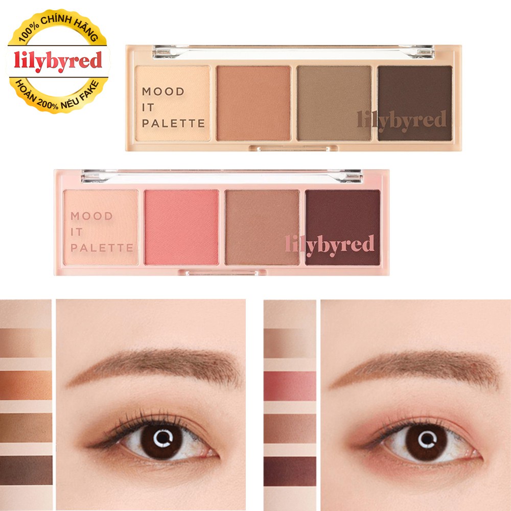 BẢNG PHẤN MẮT 4 Ô MÀU SIÊU XINH LILYBYRED MOOD IT PALETTE 5.8G CHÍNH HÃNG - 9978