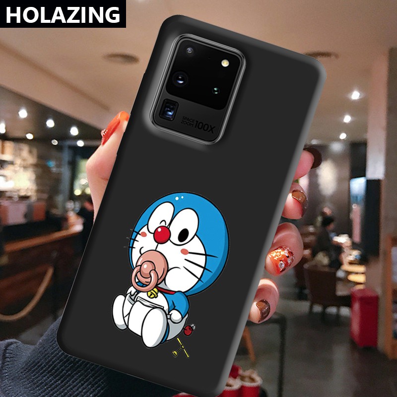 Samsung Galaxy S20 Ultra Samsung Note 20 Ultra 10 Plus 9 S10 5G Plus S9 S20 FE Candy Color Phone Cases vỏ điện thoại Doraemon Soft Silicone Cover