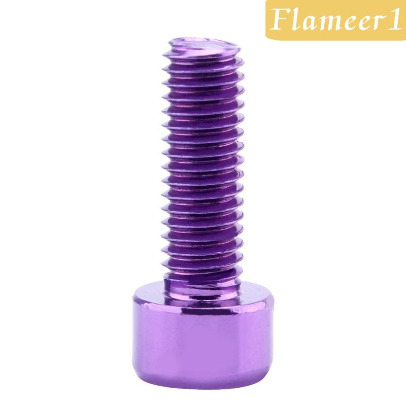[Flameameer1] 4 Bu Lông Gắn Bình Nước Bằng Hợp Kim Màu Bạc Cho Xe Đạp