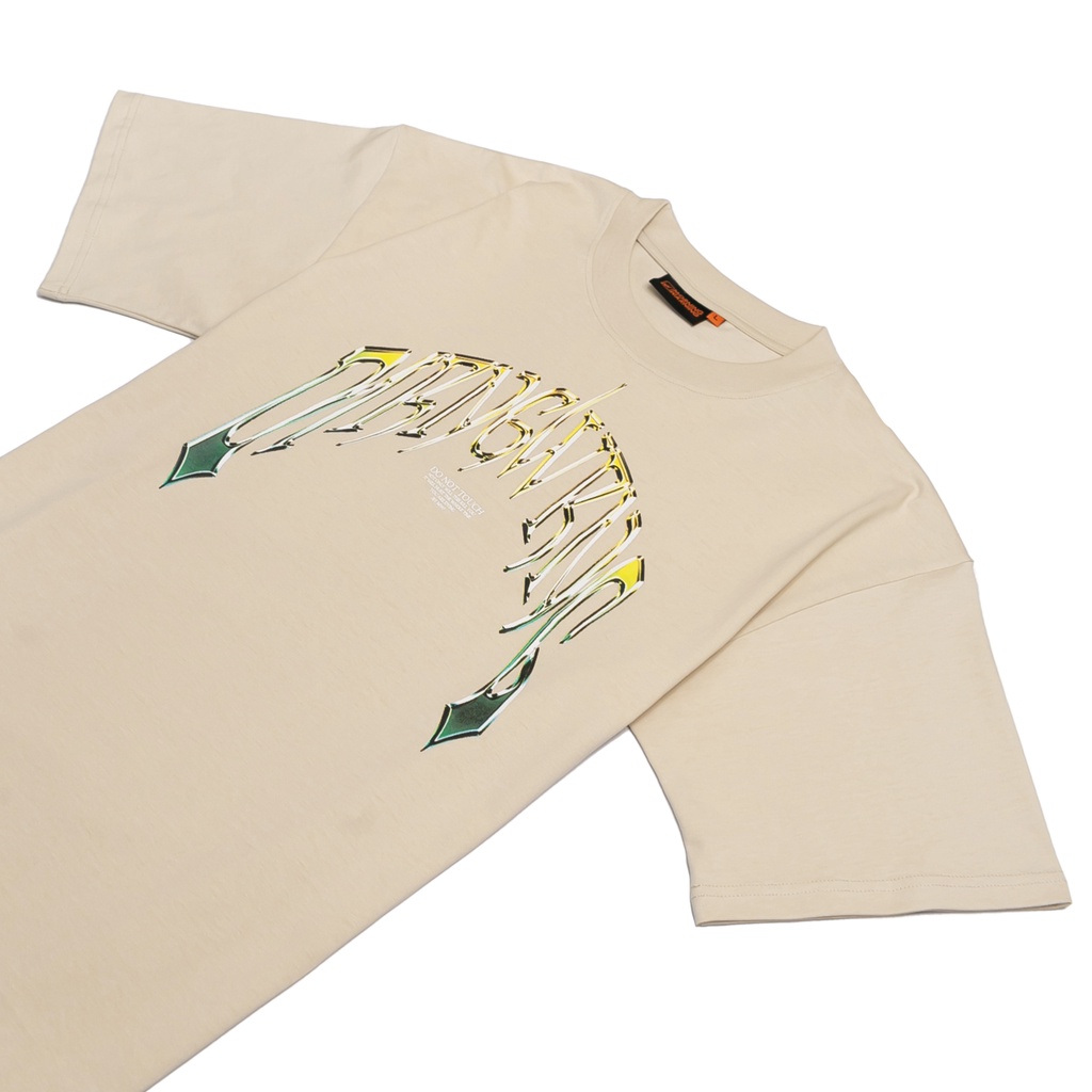 Áo thun Morning Warning Chrome Cream - Áo Thun Unisex Form Rộng Tay Lỡ Oversize Cotton 100% Local Brand