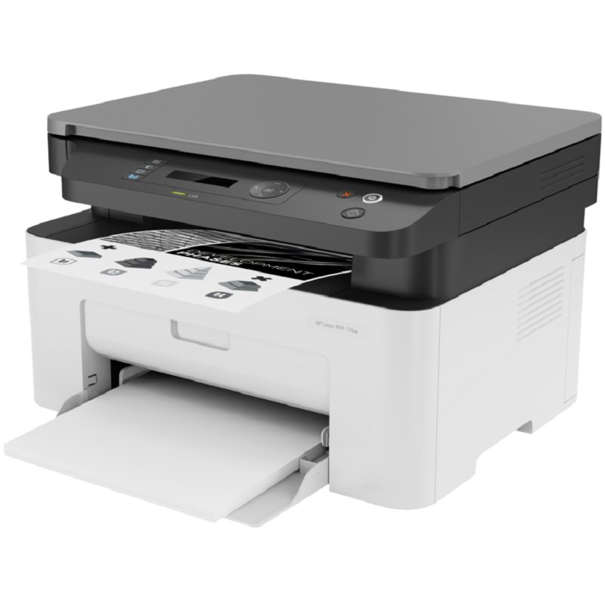 Máy in đa chức năng HP LaserJet MFP 135w Printer, 1Y WTY_4ZB83A - Hàng chính hãng