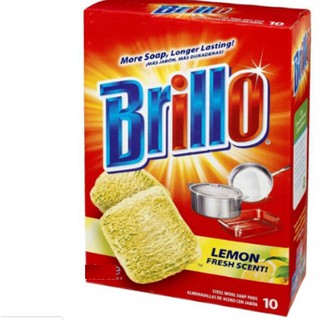 Miếng Tẩy Đồ Kim Loại  hiệu Brillo 10pcs