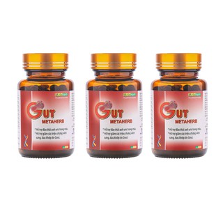 Combo 3 hộp Viên gut Metaherb - hỗ trợ điều trị bênh gut (bênh gout) - hàng chính hãng đầy đủ giấy tờ