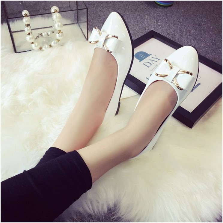 Giày búp bê nữ Loại 1 HOT NHẤT 2018 (Màu Trắng)