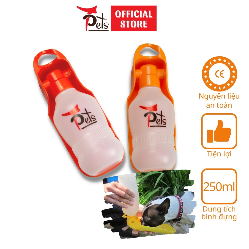 Bình nước có máng tiện lợi cho thú cưng hiệu TPets dung tích 250ml-TP102