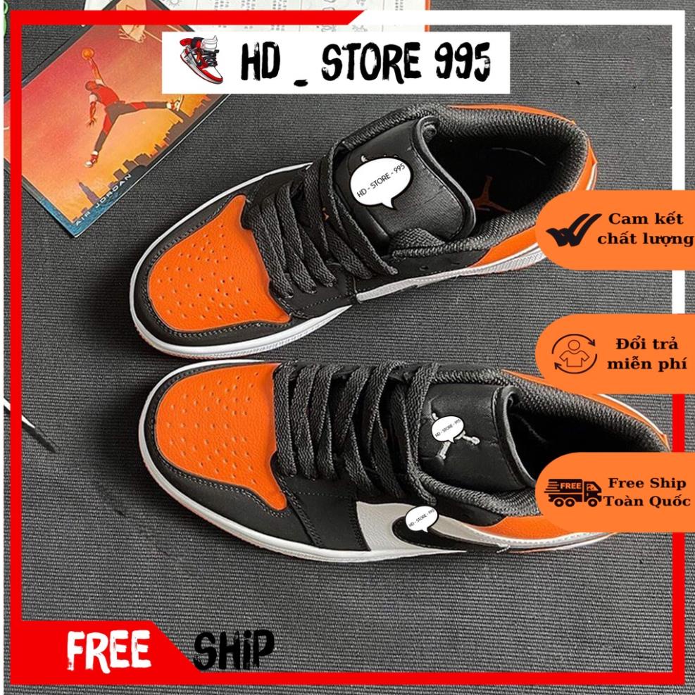 🔥🔥098SHOP🔥🔥 Giày Jordan 1 Cổ Thấp Cam Đen, Giày JD 1 Cam Đen Nam Nữ Bản Cao Cấp Full Box + Bill | BigBuy360 - bigbuy360.vn