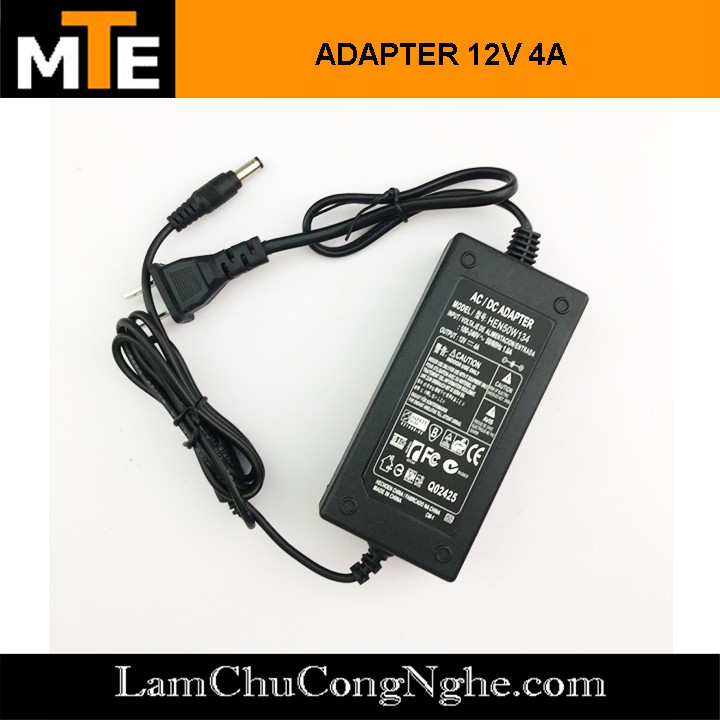 Nguồn adapter 12V 4A jack DC 5.5 * 2.1 mm