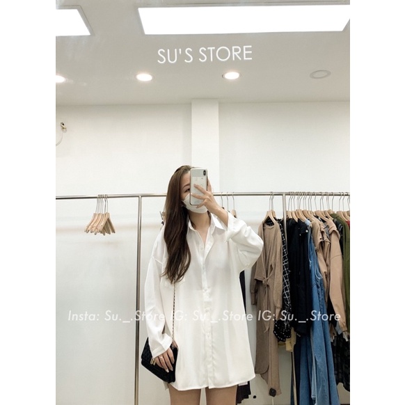 Áo sơ mi voan trơn túi trước A1660 SUSTORE