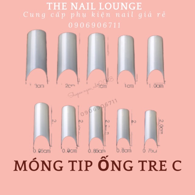 MÓNG TIP ỐNG TRE CAO CẤP DÙNG NỐI MÓNG, ĐẮP GEL