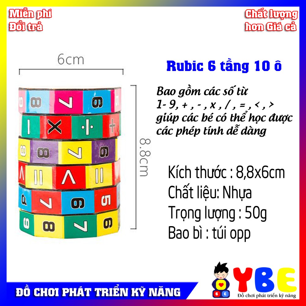 Đồ chơi Rubic Học toán giúp trẻ phát triển kỹ năng toán học phù hợp các bé nam nữ từ 18 tháng tới 6 tuổi