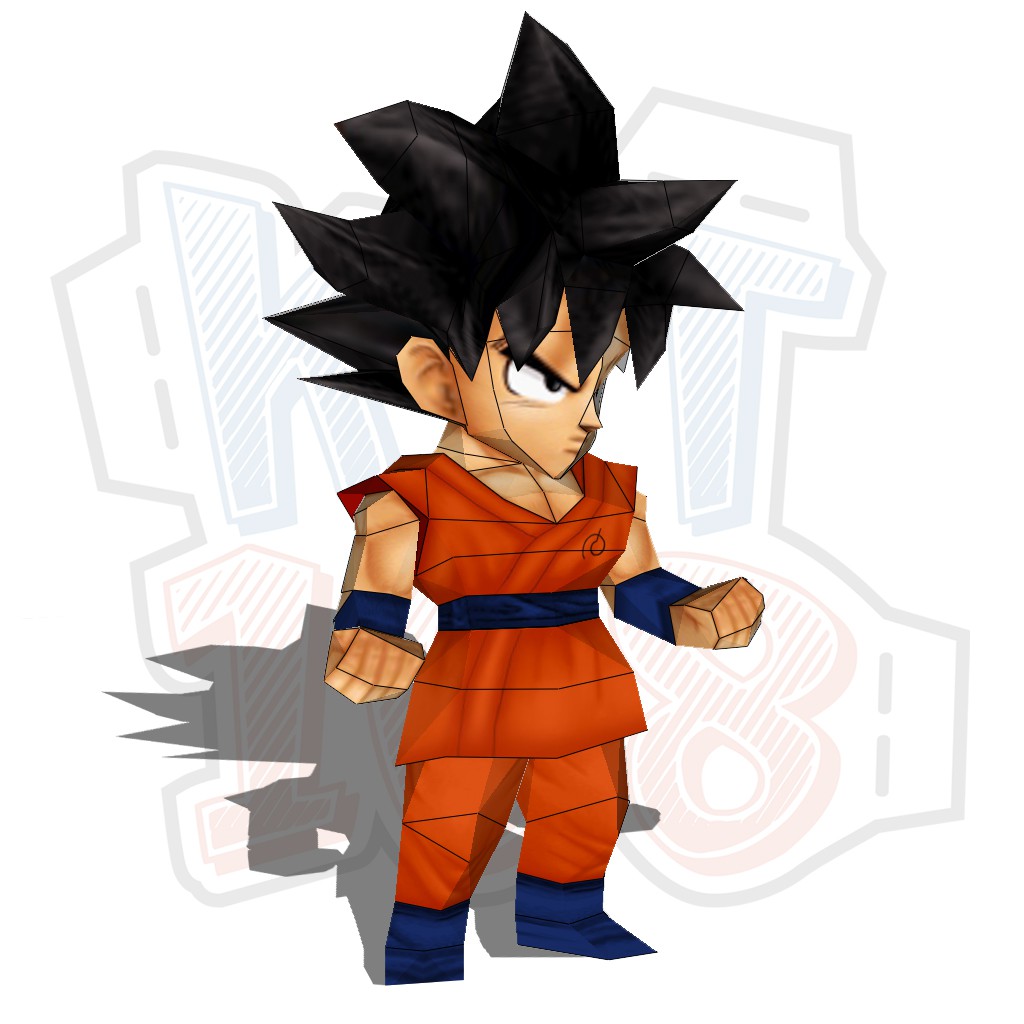 Mô hình giấy Anime Dragon Ball Z Chibi Goku