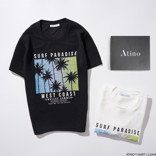Áo Phông Cộc Tay Nam In Hình WESTCOAST ATINO chất liệu Cotton Hàn Quốc form Regular-Fit AP2.2094