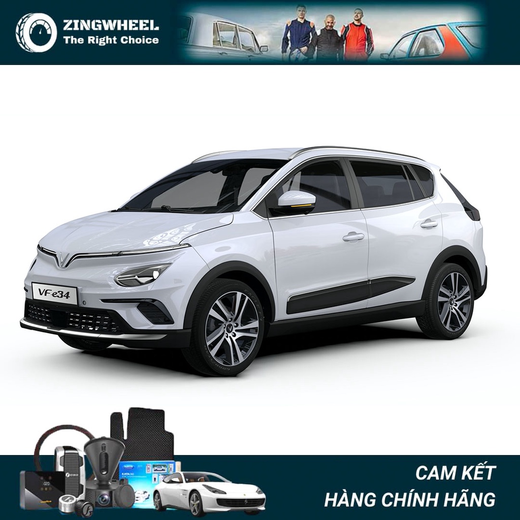 Thảm lót sàn ô tô KATA xe điện Vinfast VF e34 - Không mùi, an toàn, dễ vệ sinh