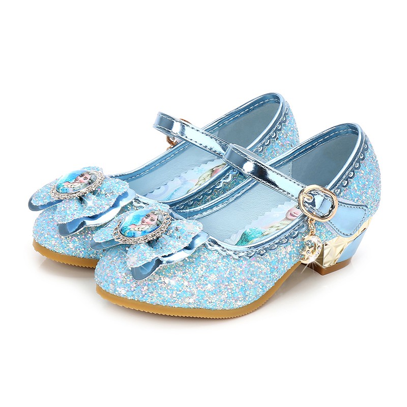 Giày cao gót công chúa Elsa cho bé gái từ 2-5 tuổi - chất liệu cao cấp, êm chân