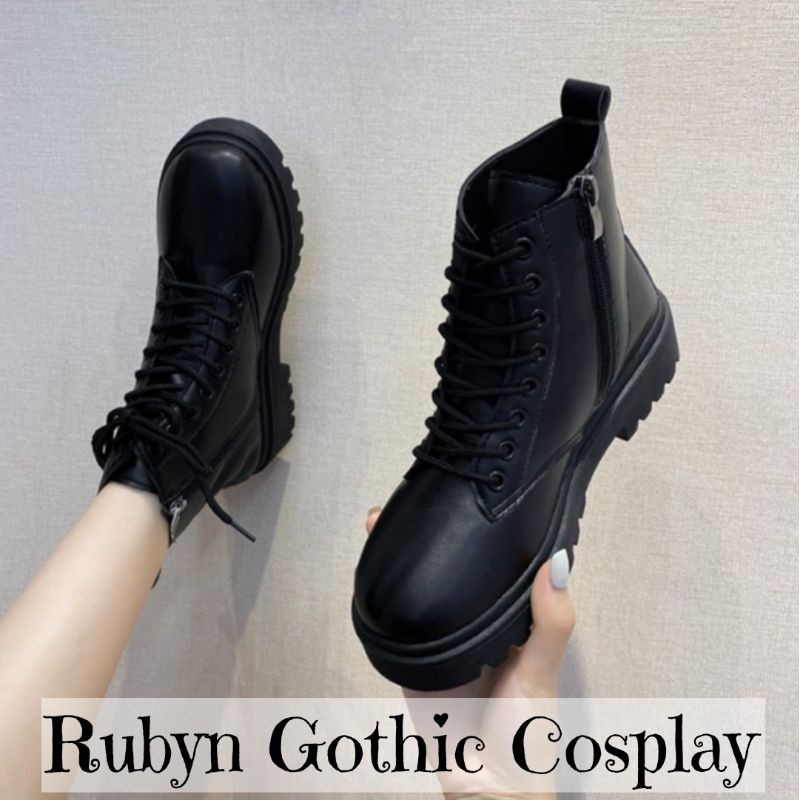 [Sẵn] 🔥 Giày Boots Chiến Binh Khóa Kéo Cá tính mẫu mới 2020 ( Size 35 - 40 ) DA LÌ | BigBuy360 - bigbuy360.vn