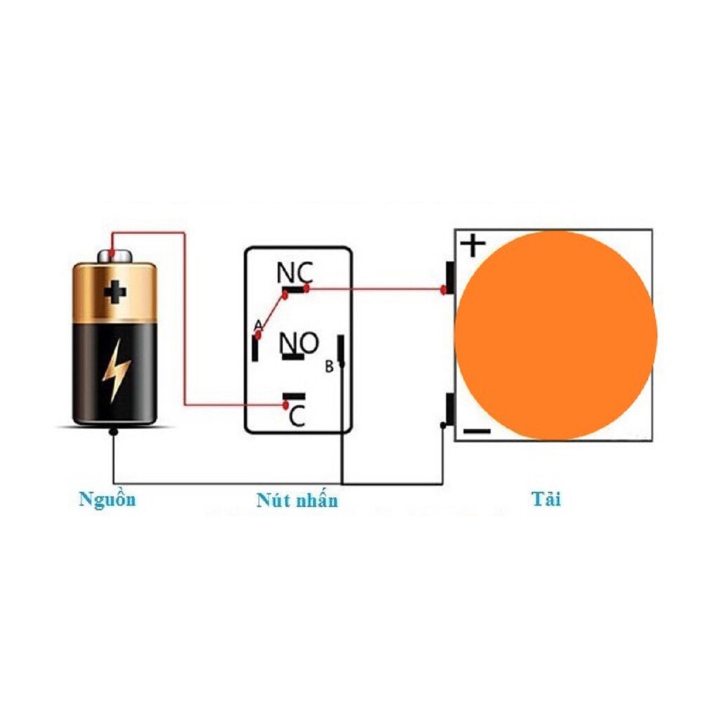 Nút nhấn giữ - nút nguồn có led 16mm 12V Xanh, Đỏ