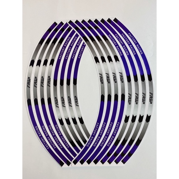 Tem dán vành xe 18inch sắc màu