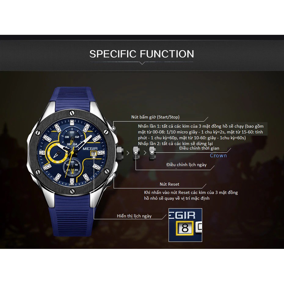 Đồng Hồ Nam Megir KT2053 Chính Hãng 2022 NEW Bảo Hành 12 Tháng II Made in HongKong | BigBuy360 - bigbuy360.vn