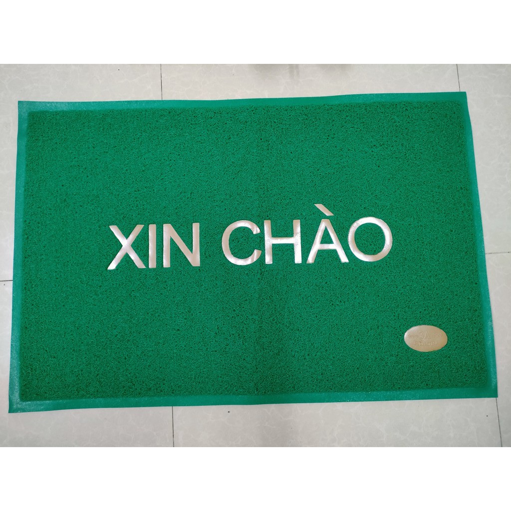 Thảm nhựa chống trơn trượt Welcome / Xin Chào