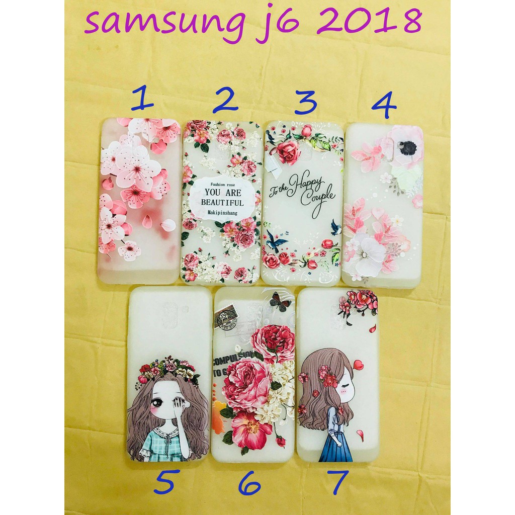 Ốp lưng thời trang in hình phát sáng cho Samsung Galaxy J6 2018