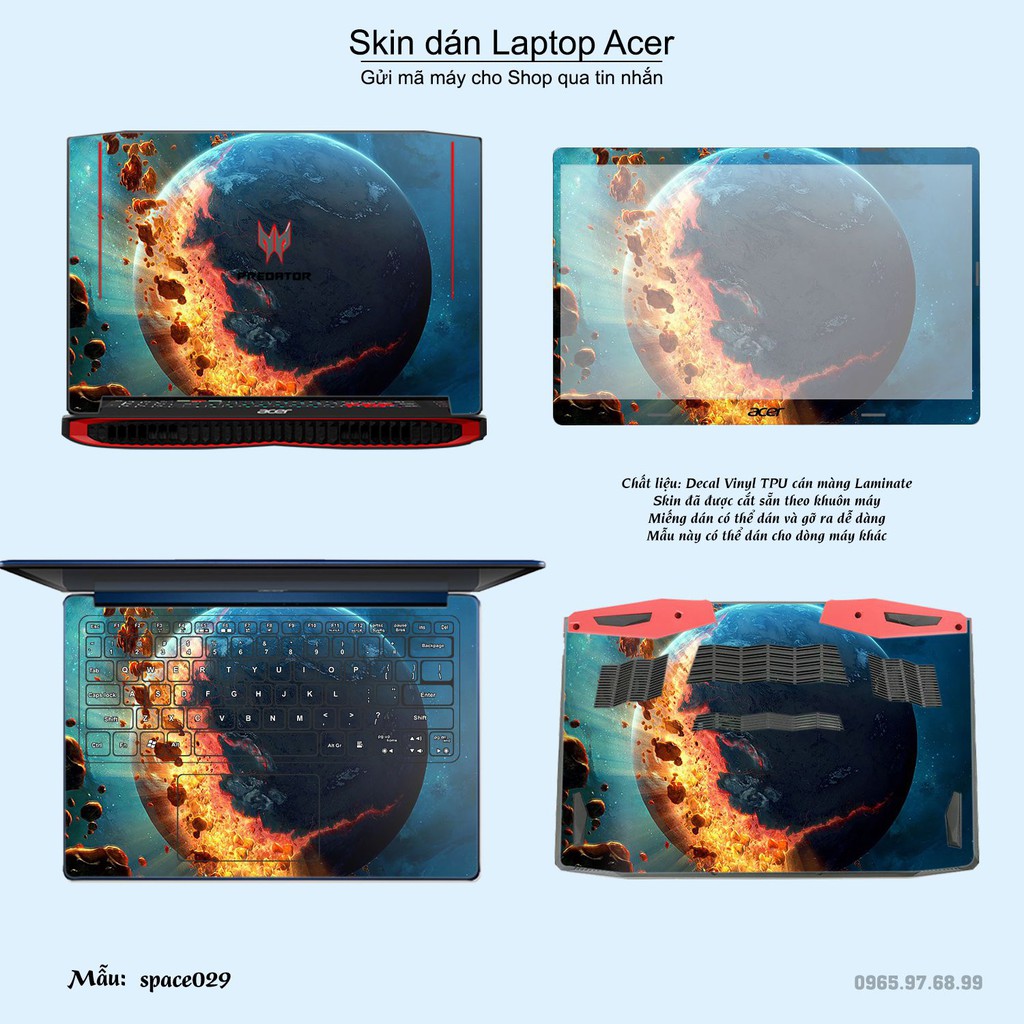 Skin dán Laptop Acer in hình không gian _nhiều mẫu 5 (inbox mã máy cho Shop)