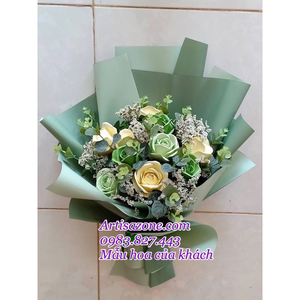 Giấy mỹ thuật tông màu xanh lá (Kích thước: 39cm x 54cm or 35cm x 50cm) - Đọc kỹ mô tả sản phẩm