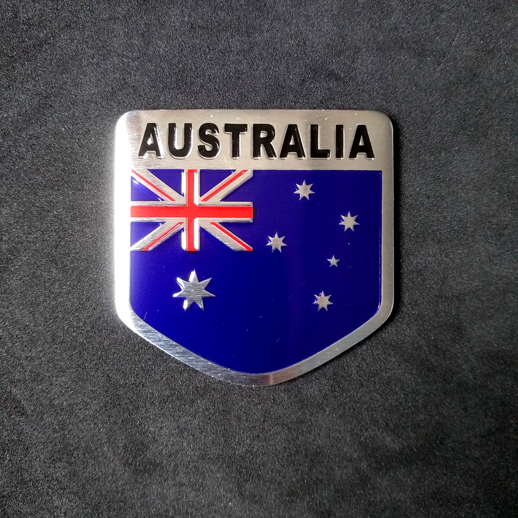 Miếng dán kim loại CỜ AUSTRALIA ( 5cm x 5cm )