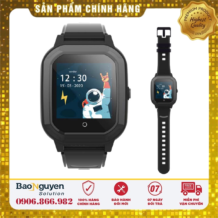 Đồng Hồ Định Vị Trẻ Em Chống Nước Chính Hãng Wonlex KT20, Màn Hình Cảm Ứng, Có RUNG, Video Call Định Vị GPS, Màu Đen