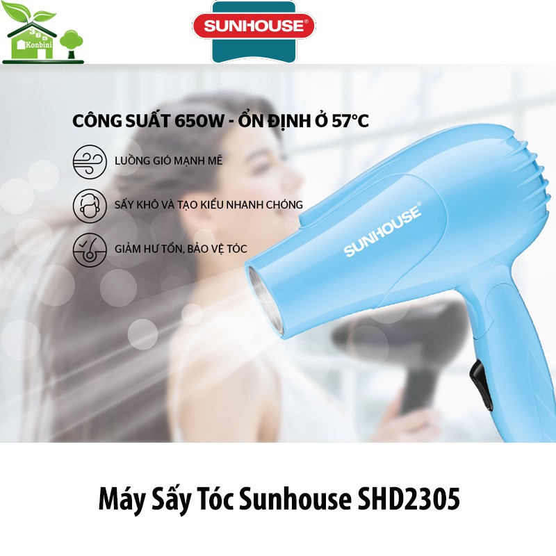 Máy Sấy Tóc Tiện Lợi Sunhouse SHD2305