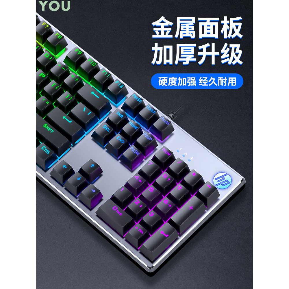 (CHÍNH HÃNG HP)Bàn Phím Cơ HP K500, Bàn Phím Máy Tính Gaming cao cấp HP Đa Chức Năng - LED 7 Màu, 5 Hiệu Ứng Tuyệt Đẹp