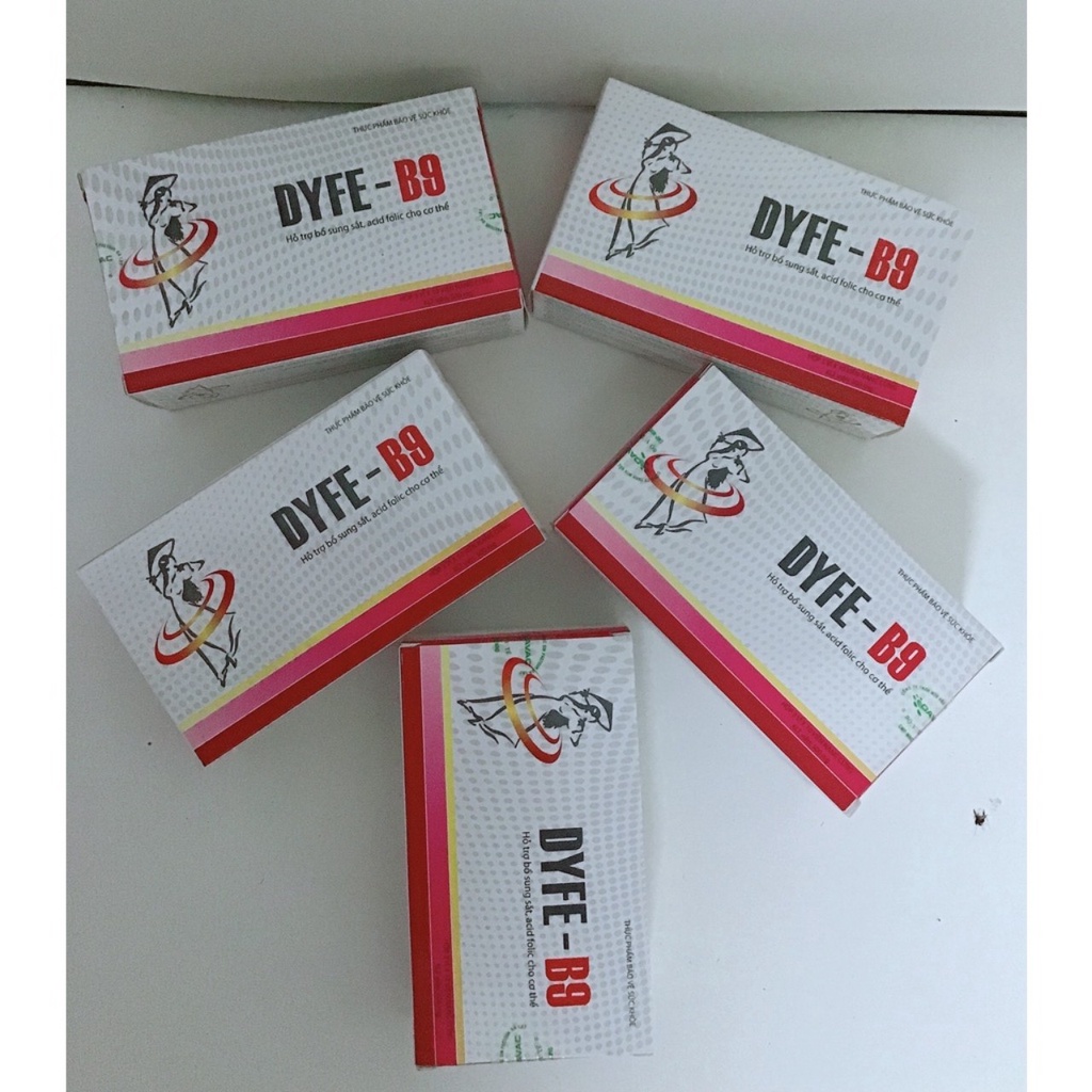 DYFE-B9 : Viên uống bổ sung sắt, Acid folic, cải thiện tình trạng thiếu máu, suy nhược cơ thể