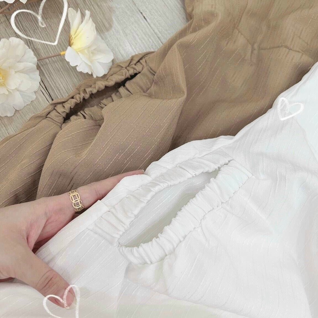 Đầm Cut Out Dáng  Xòe Dài Ôm Body Thiết Kế Túi Sườn Be 2 Bên Dự Tiệc Dạo Phố Sang Chảnh Thời Trang Váy Nư