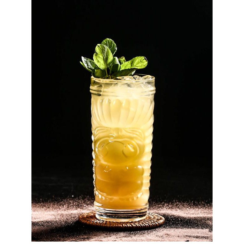 Ly Thủy Tinh Dày Uống Cocktail Tiki Tiện Dụng