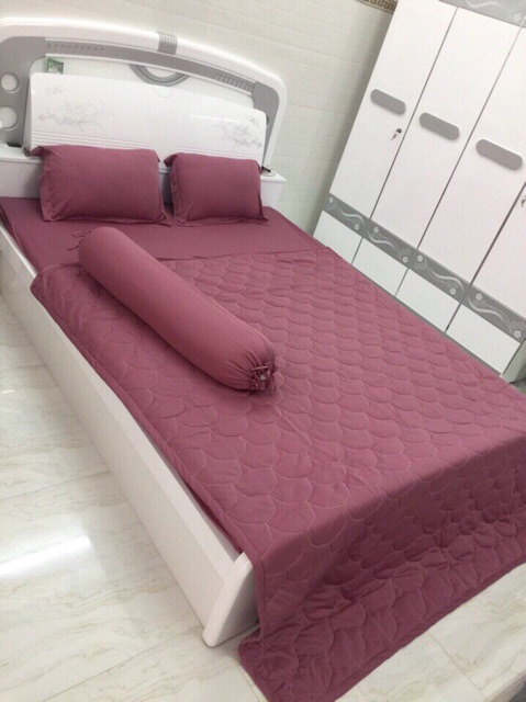Trọn bộ ( 2 áo gối+1 áo ôm+ drap khổ 1m6x2m) thun Hàn Quốc | BigBuy360 - bigbuy360.vn