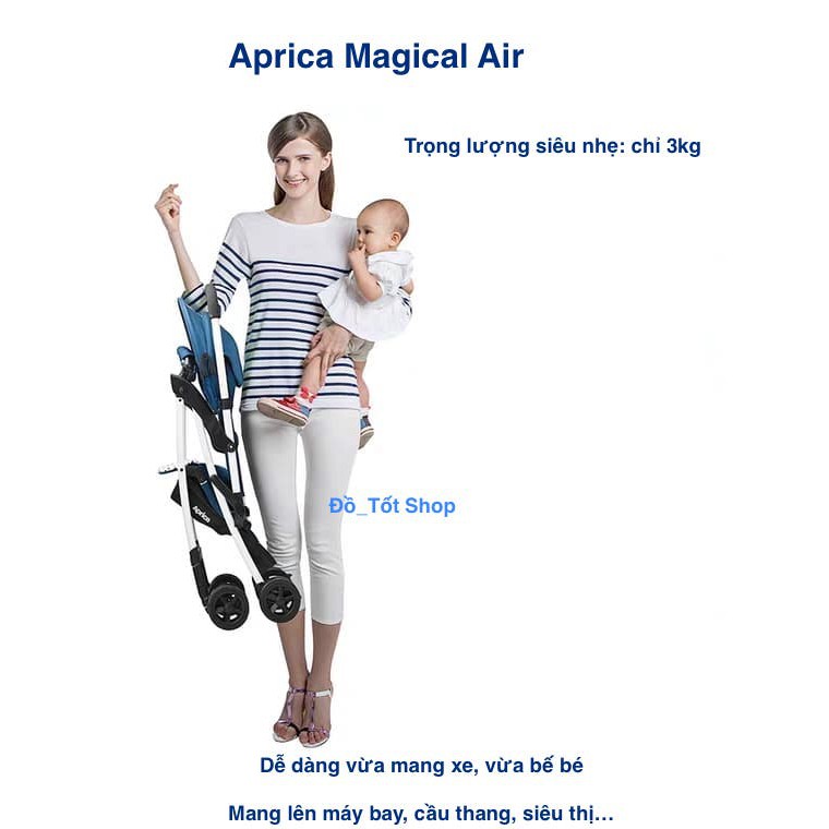 Xe đẩy du lịch Nhật Aprica Magical Air mới 6 - 36 tháng