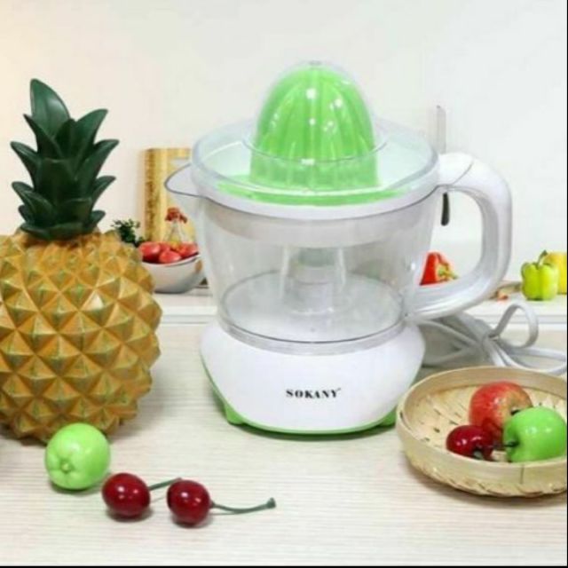 Máy vắt cam, máy ép cam Sokany601D dung tích 700ml, công suất mạnh mẽ 40W màu xanh
