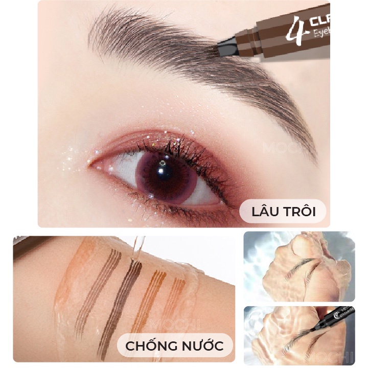 Bút Chì Kẻ Lông Mày Phẩy Sợi 4D Cao Cấp l Kẻ Chân Mày Bền Màu l Lâu Trôi l Chống Nước Trang Điểm Makeup MOCHI SHOP