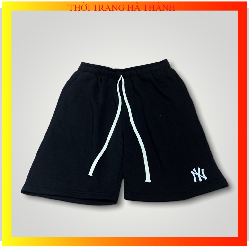 Quần short NY unisex nỉ da cá