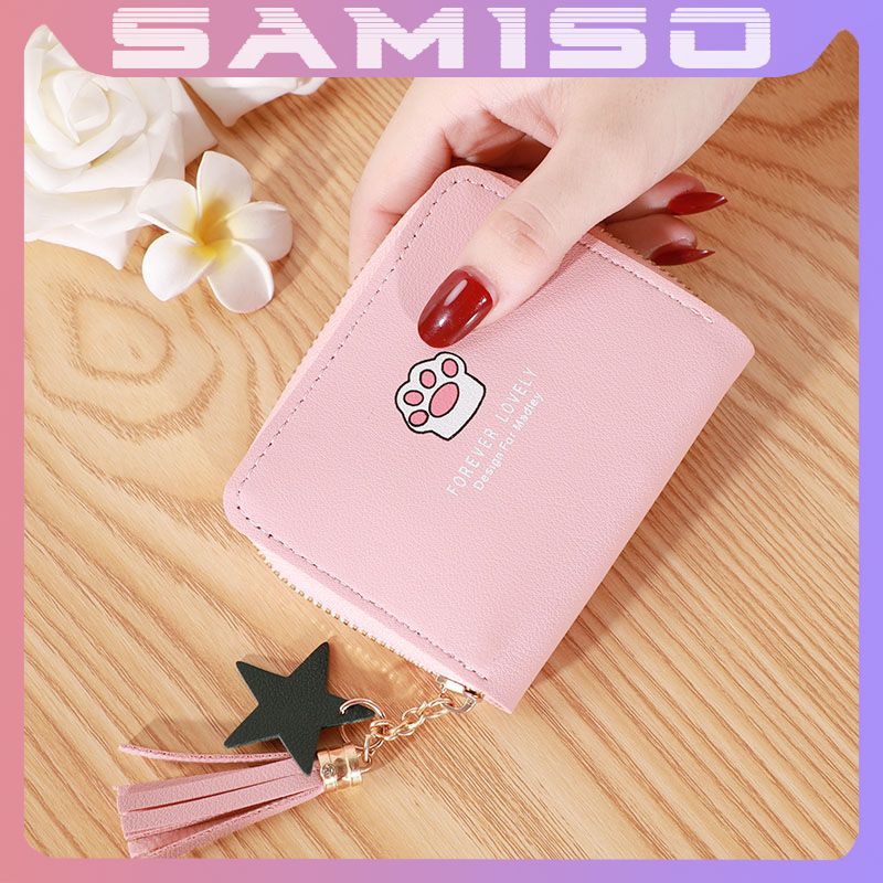 Ví nữ ngắn đẹp cầm tay mini nhỏ gọn bỏ túi nhiều ngăn dễ thương NG23 | BigBuy360 - bigbuy360.vn