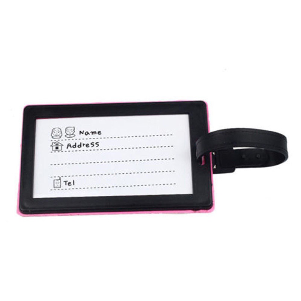 Thẻ đánh dấu hành lý chất liệu nhựa silicon mềm tiện dụng cho va li / thẻ ID / túi xách