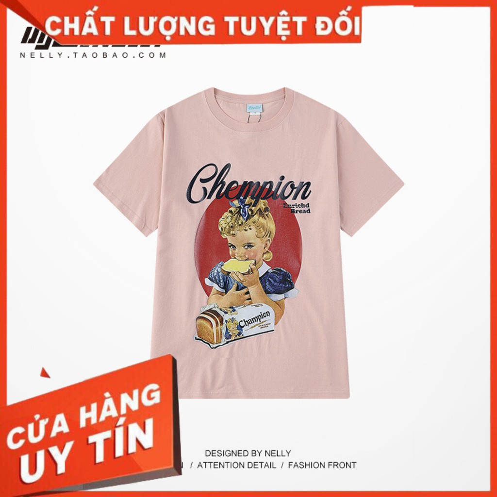 ẢNH THẬT_CHÍNH HÃNG_ÁO PHÔNG NELLY CHAMPION OVERSIZE UNISEX