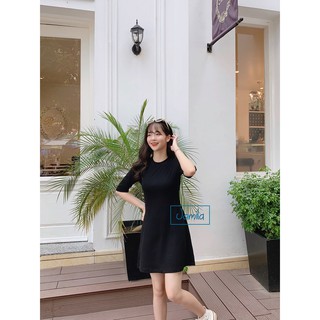 [Váy thiết kế] Váy thun Basic (đen, hồng, xám)