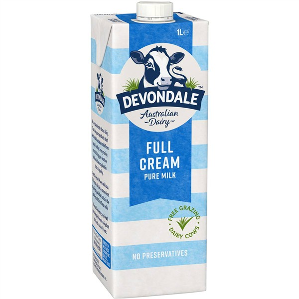Combo 2 Hộp Sữa Tươi Nguyên Kem DEVONDALE 1L Nhập khẩu Úc